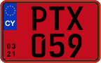 License plate of Cyprus, Rental cars