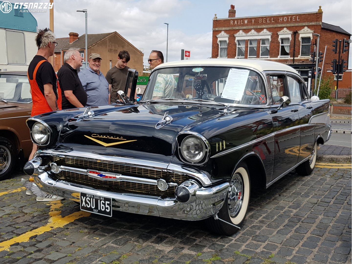 XSU165, Chevrolet Bel Air 2nd gen 1957 4-door Sedan (2403; A-body), 2nd facelift, 1956–1957