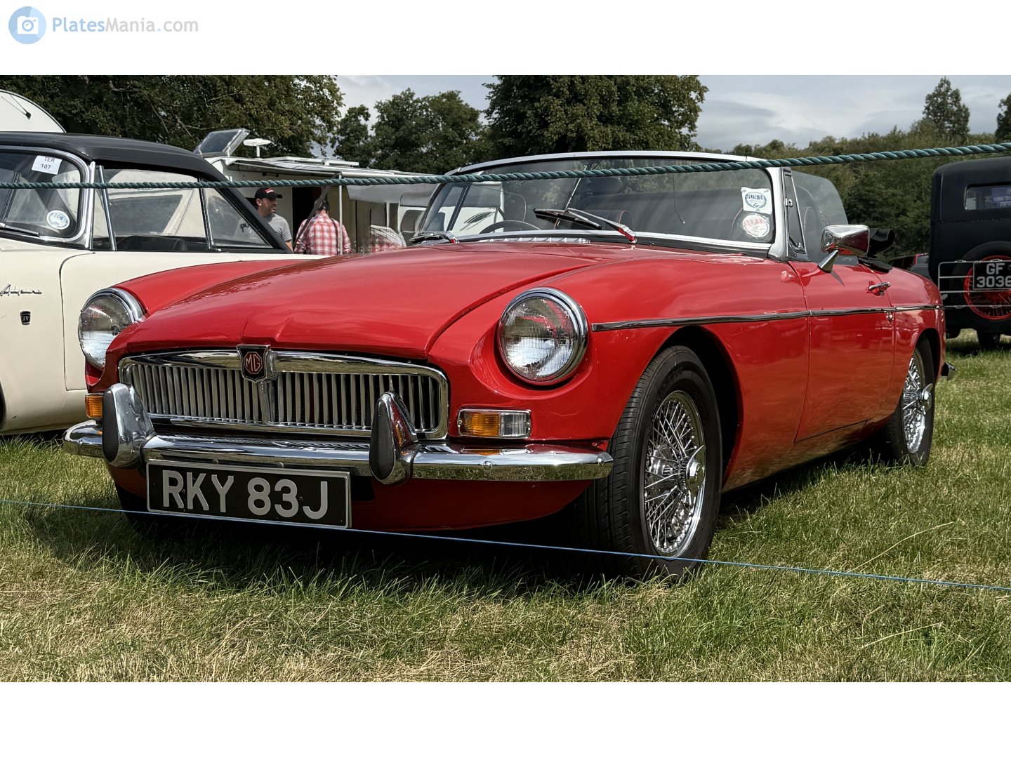 RKY83J, MG B 1st gen Roadster, 1962–1980