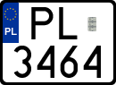 License plates of Poland, Special vehicles and motorcycles
