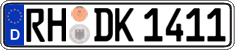 German license plate, Regular plates