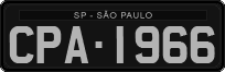 License plate of Brazil, Oldtimers (1990)