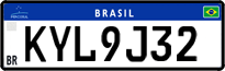 License plate of Brazil, Private owners (Mercosul)