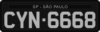 License plate of Brazil, Oldtimers (1990)