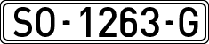 License plates of Spain, 1971 year series