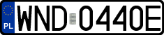 License plates of Poland, Regular car plates