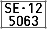 License plates of Spain, 1900 year series