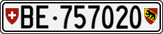 License plate of Switzerland, Cars