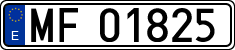 License plates of Spain, Official and military plates