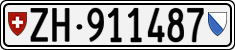 License plate of Switzerland, Cars