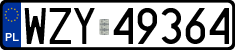License plates of Poland, Regular car plates
