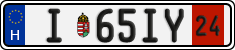 license plates of Hungary, Temporary (2022)