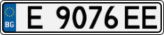 License plate of Bulgaria, Cars