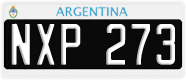 License plate of Argentina, Cars (1995, ABC 123)