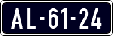 License plate of the Netherlands, Imported oldtimers (cars)