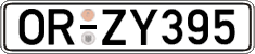 German license plate, Regular plates