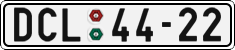 License plate of the Czech Republic, Cars (1960)