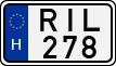 license plates of Hungary, Cars (1990)