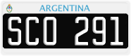 License plate of Argentina, Cars (1995, ABC 123)