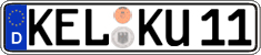 German license plate, Regular plates