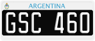 License plate of Argentina, Cars (1995, ABC 123)