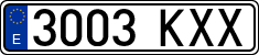 License plates of Spain, Ordinary (2000)