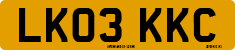License plate of the United Kingdom, 2001 year system