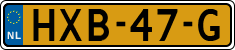 License plate of the Netherlands, Cars