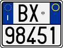 License plate of Italy, Motorcycles (1994 year series)