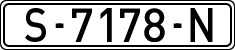 License plates of Spain, 1971 year series