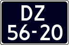 License plate of the Netherlands, Imported oldtimers (cars)