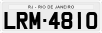License plate of Brazil, Private owners (1990)