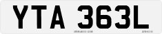 License plate of the United Kingdom, 1963 year system