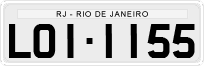 License plate of Brazil, Private owners (1990)