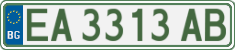 License plate of Bulgaria, Cars