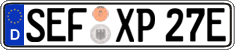 German license plate, Electric vehicles