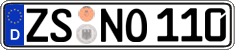 German license plate, Regular plates
