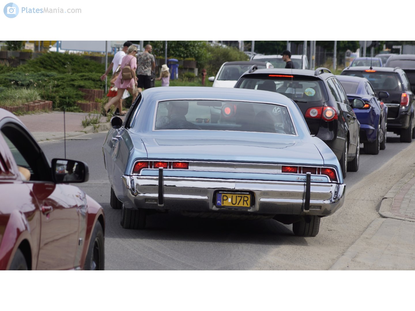 P U7R, Pontiac Bonneville 4th gen 1967 2-door Hardtop (26237/26287; B-body), 2nd facelift, 1966–1967