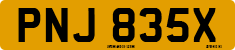 License plate of the United Kingdom, 1963 year system