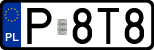 License plates of Poland, Regular car plates