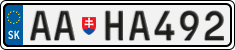 License plate of Slovakia, Oldtimers
