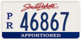 South Dakota, Apportioned (P/R 12345)