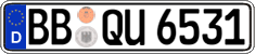 German license plate, Regular plates