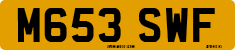 License plate of the United Kingdom, 1983 year system