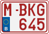 License plate of Belgium, Regular plates (2010)