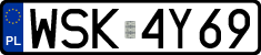 License plates of Poland, Regular car plates