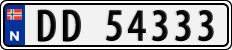 License plate of Norway, Cars
