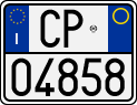 License plate of Italy, Motorcycles (1994 year series)