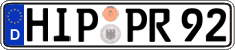 German license plate, Regular plates