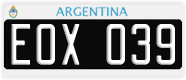 License plate of Argentina, Cars (1995, ABC 123)